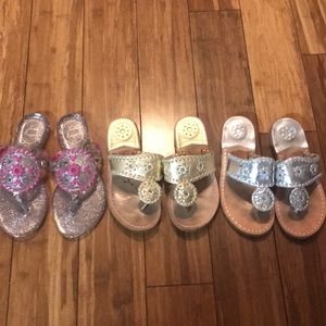 Girls Jack Rogers Sandals Size 12